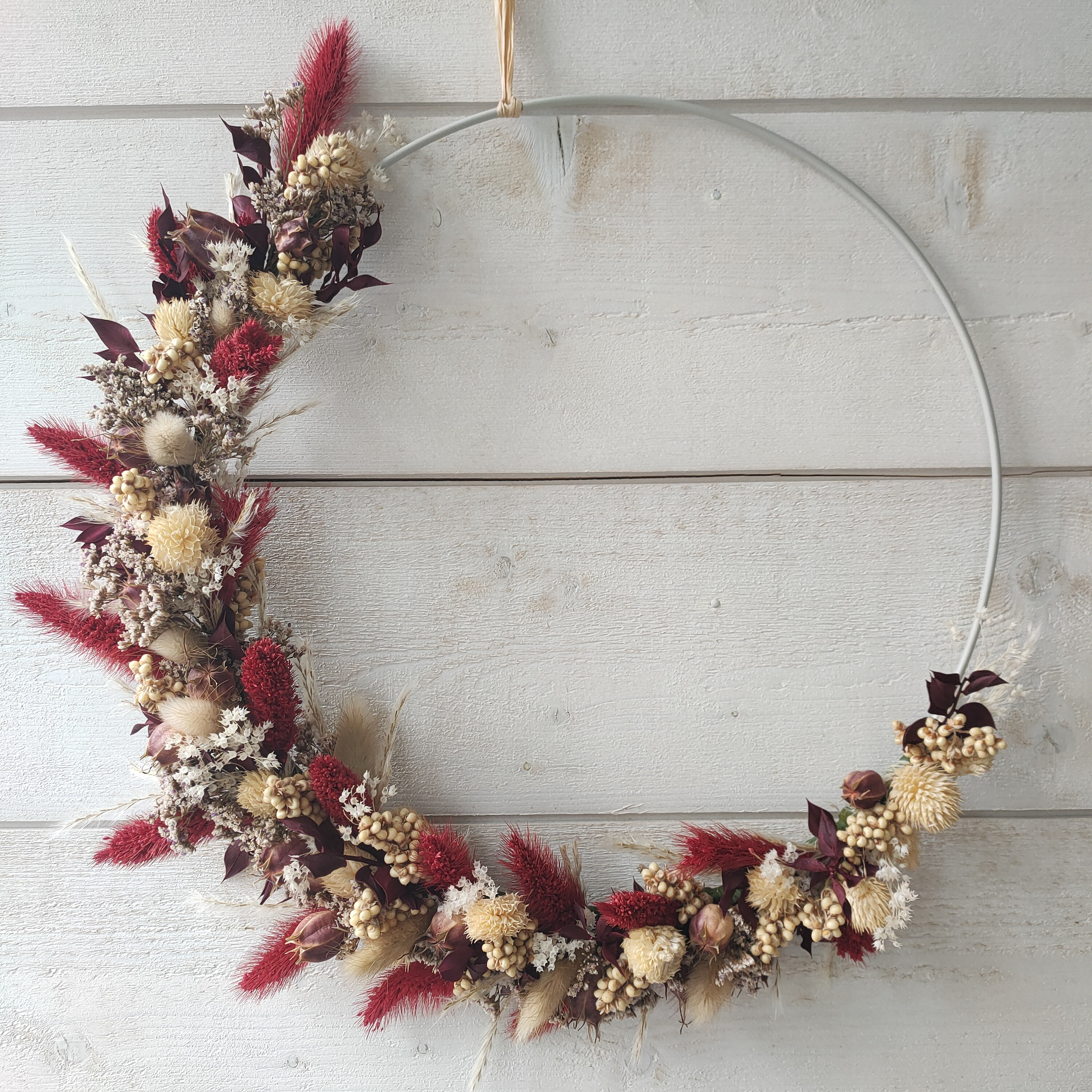 Couronne de Fleurs Séchées 30 cm