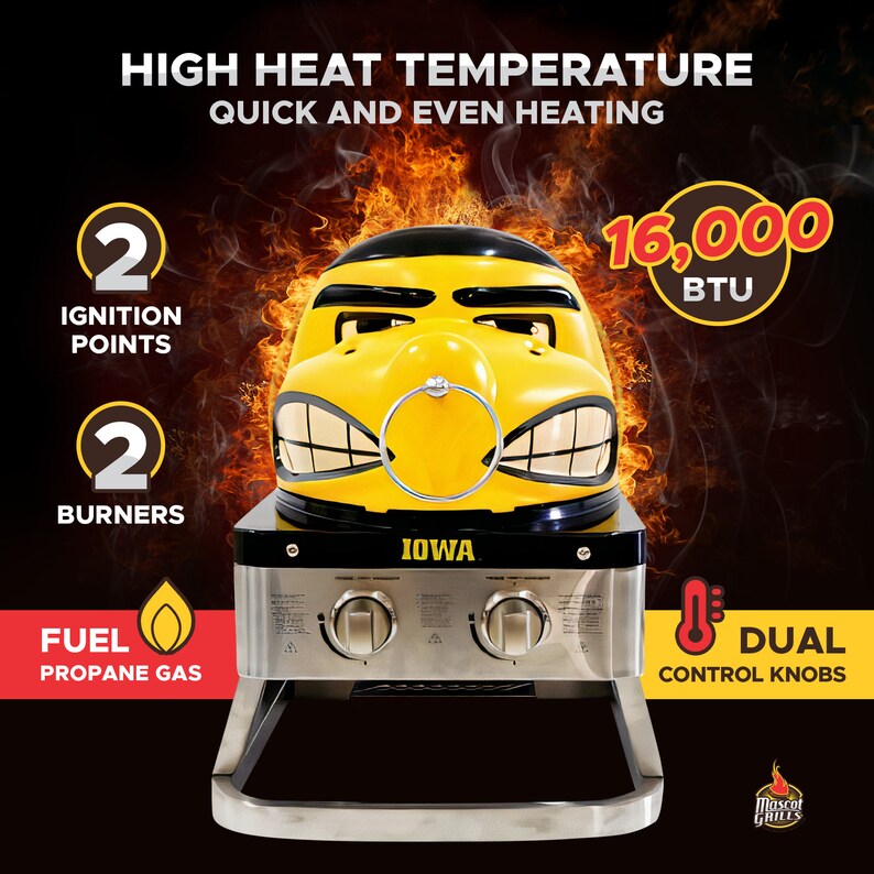 Iowa Hawkeye Custom Grill, Barbeque Grill, Grill Accessories, Grill