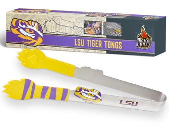 LSU Tiger Kitchen Tongs, Salad Tongs,  Barbecue Tongs, Grill Tongs, Best Tongs, Tongs Accessories, Charcoal Tongs, Best Grill Tongs