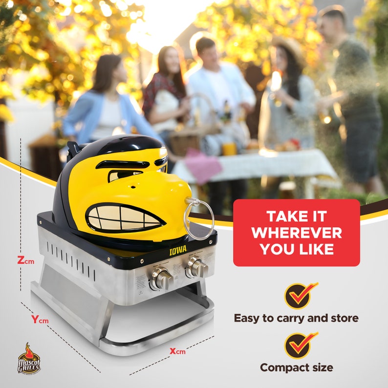 Iowa Hawkeye Custom Grill, Barbeque Grill, Grill Accessories, Grill