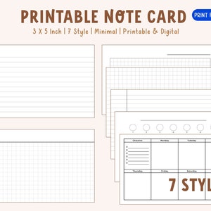 4x6 Just Date Dividers, Index Card Dividers Printable for Planning