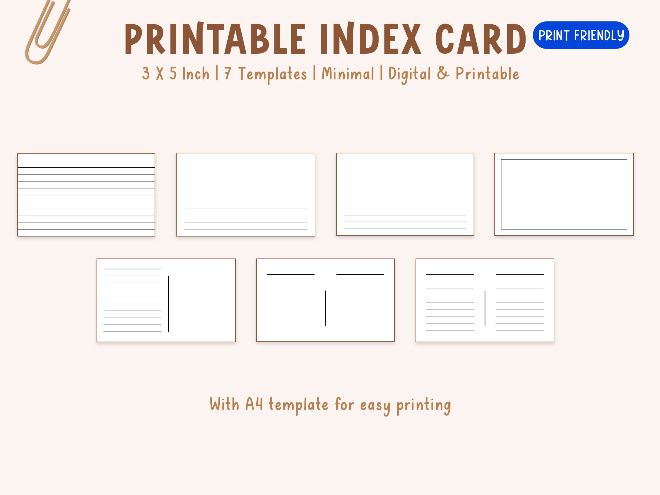 Colored Index Card Clipart / Index Card Image / Index Card Png