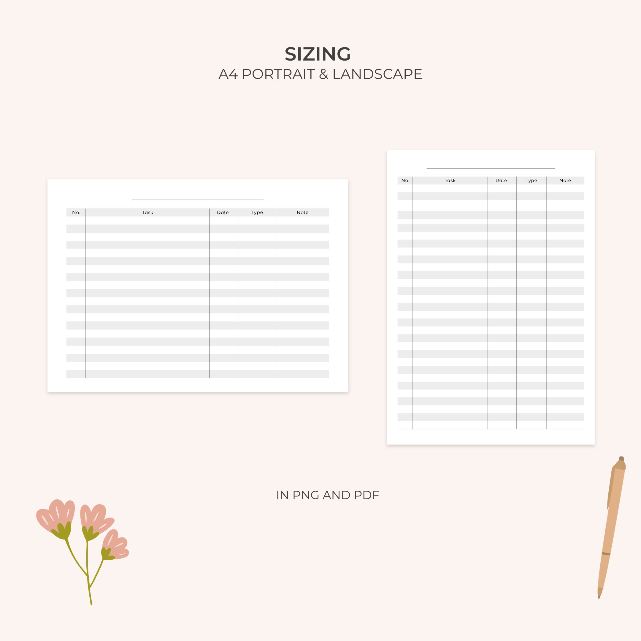 To Do List Printable Assignment Sheet Task Tracker Productivity Planner ...