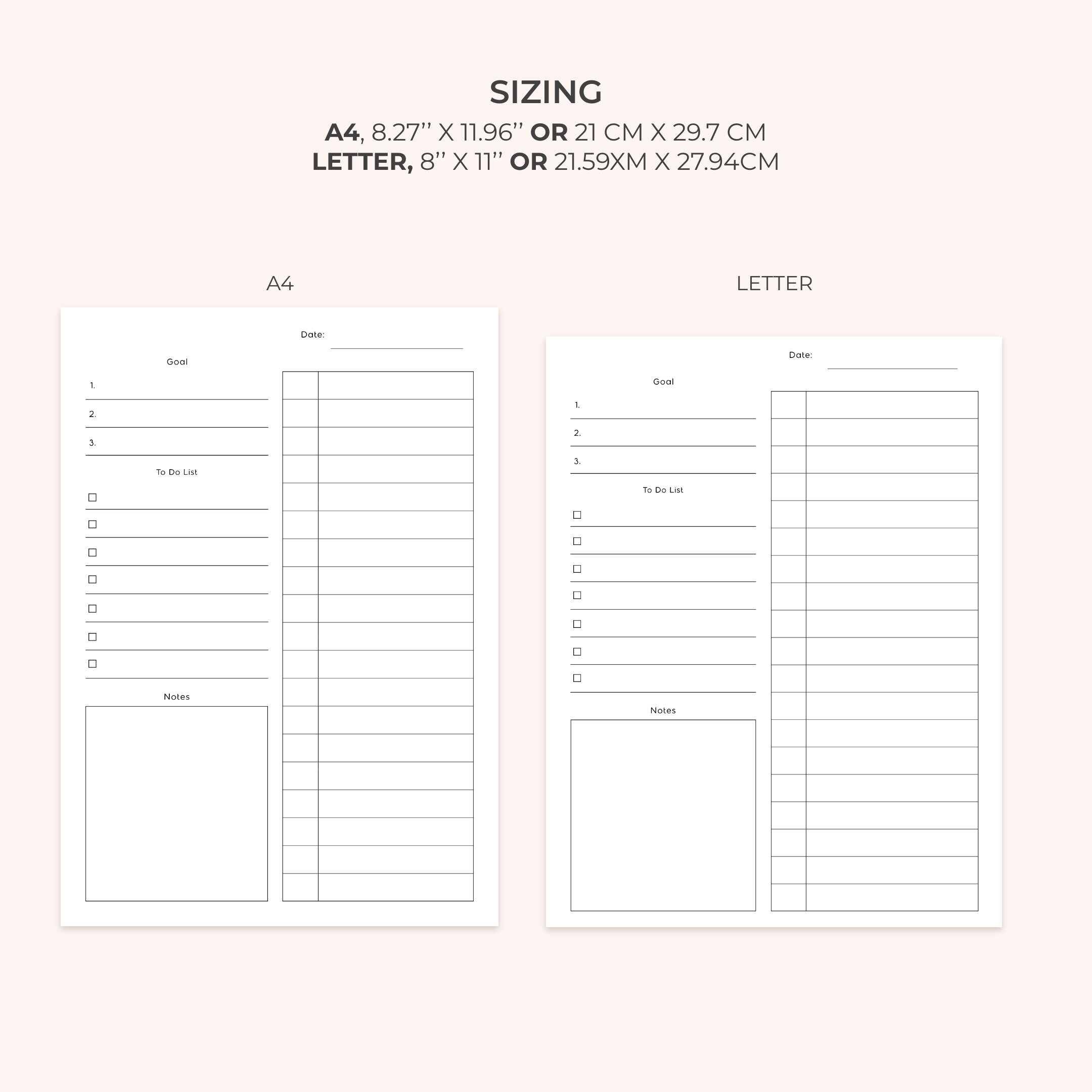 Printable Time Boxing Planner Daily Planner Time Blocking Template Printable Time Boxing Planner Daily Planner Time Blocking Template