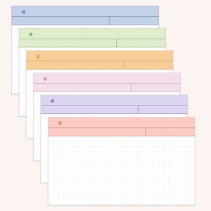 6 Digital Notecards for Studying | Rainbow Index Cards | Study Cards ...
