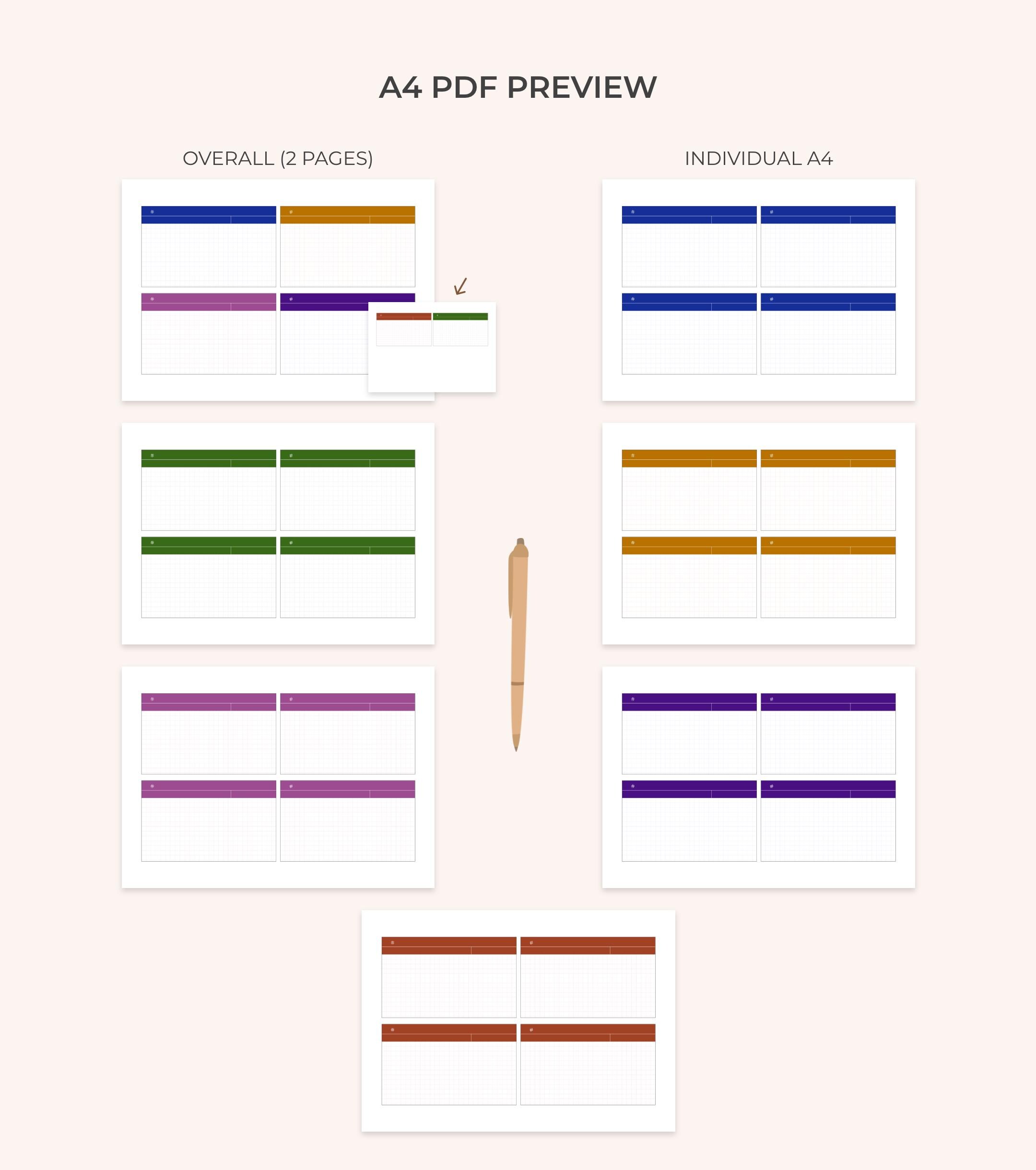 5x3 Printable & Digital Rainbow Notecards for Studying | Study Note ...