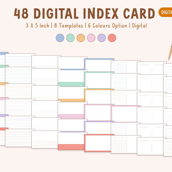 Digitale Grußkarten zum Lernen | Karteikarten | Studienkarten | GoodNotes | Lernmittel | Digitale Grußkarten