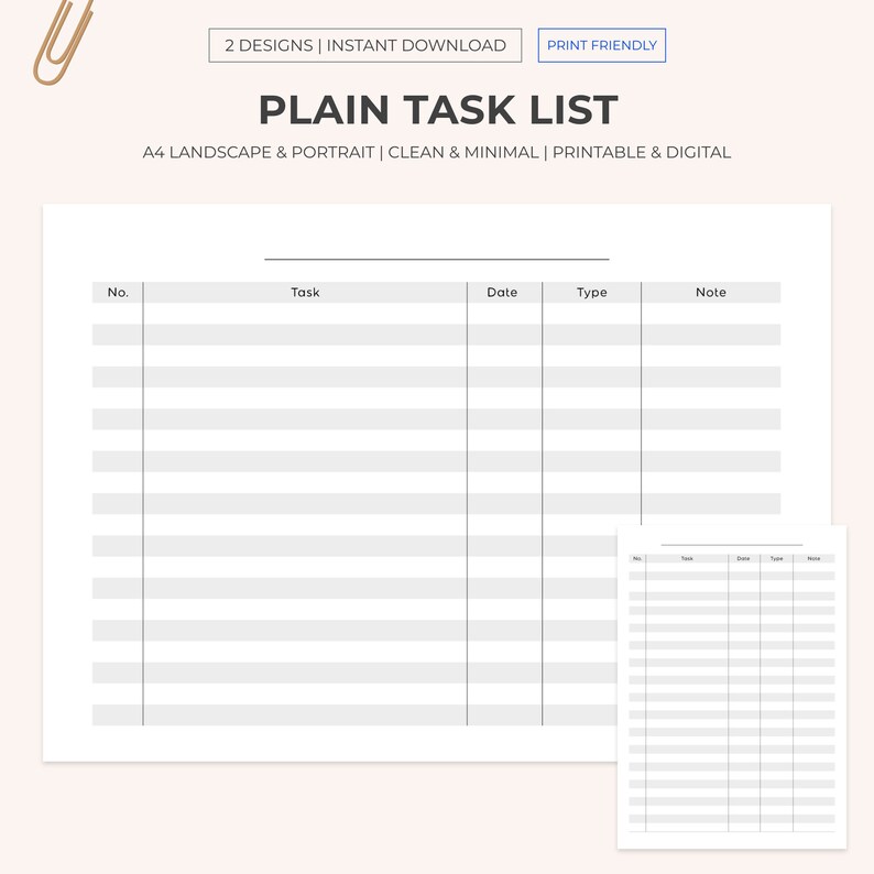 To Do List Printable Assignment Sheet Task Tracker Productivity Planner ...