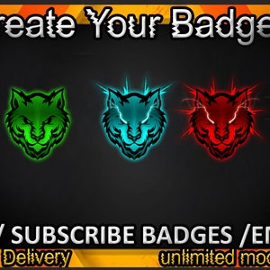 Fox Twitch sub badges / Fox Twitch emotes / Fox badges for streamers / Fox Legend Subscriber Badges