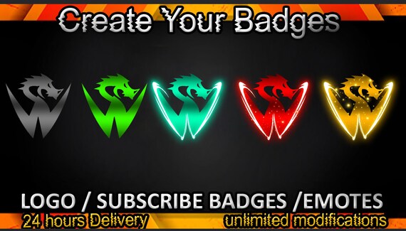 W Logo Twitch Sub Badges W Logo Twitch Emotes/ W Logo Badges | Etsy
