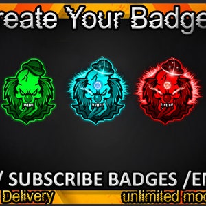 Joker Twitch sub badges / Joker Twitch emotes / Joker badges for streamers / Joker Subscriber Badges