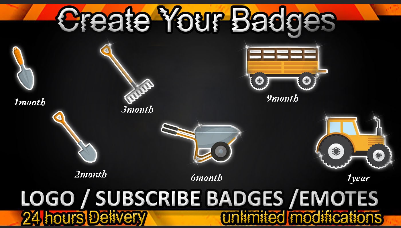 Farming Twitch Sub Badges, Farming Twitch Emotes/ Farming Tool Badges