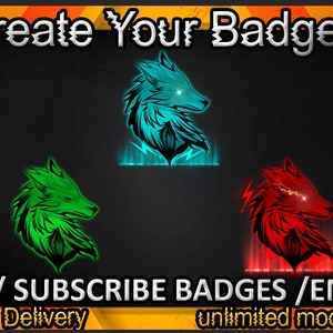 Fox Logo Twitch sub badges / Fox Logo Twitch emotes / Fox Logo badges for streamers / Fox Logo Subscriber Badges