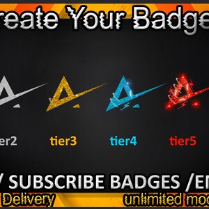 Una subinsignia de Twitch / Una emoticón de Twitch / Una para streamers / Una insignia de suscriptor