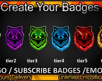 Subinsignias de Raccoon Twitch, gestos de Raccoon Twitch/ Insignias de mapache para streamers/ Insignias de suscriptor de Raccoon