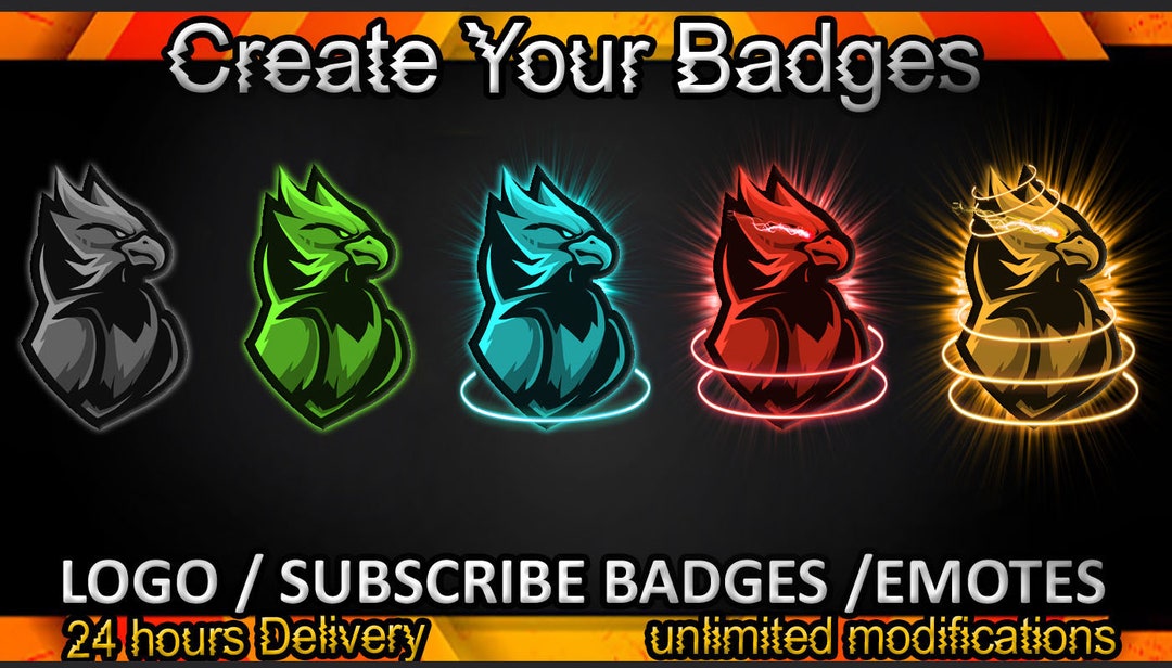 Hawk Twitch Sub Badges / Hawk Twitch Emotes / Hawk Badges for Streamers ...