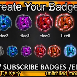 Sub-emblemas da letra K Twitch, emotes da letra K Twitch/emblemas da letra K para streamers/emblemas de assinante da letra K