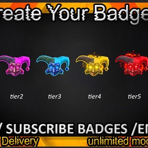 Jester Hat Twitch sub badges, Jester Hat Twitch emotes/ Jester Hat badges for streamers/ Jester Hat Subscriber Badges