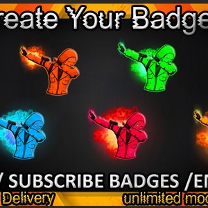 Joker Twitch sub badges, Joker Twitch emotes/ Joker badges for streamers/ Joker Subscriber Badges