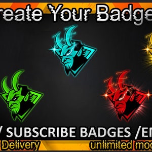 Devil  Twitch sub badges / Devil  Twitch emotes / Devil  badges for streamers / Devil  Subscriber Badges