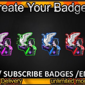 Joker Twitch sub badges, Joker Twitch emotes/ Joker badges for streamers/ Joker Subscriber Badges