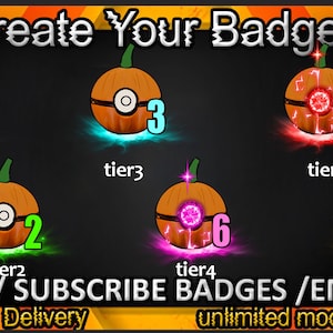 Pokeball Twitch sub badges / Pokeball Twitch emotes / Pokeboll badges for streamers / Pokeball Subscriber Badges