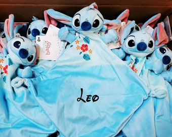 Doudou Stitch bleu ALOHA Disney à personnaliser