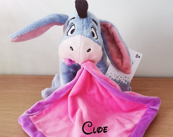 Peluche Disney Bourriquet avec doudou à personnaliser Prénom