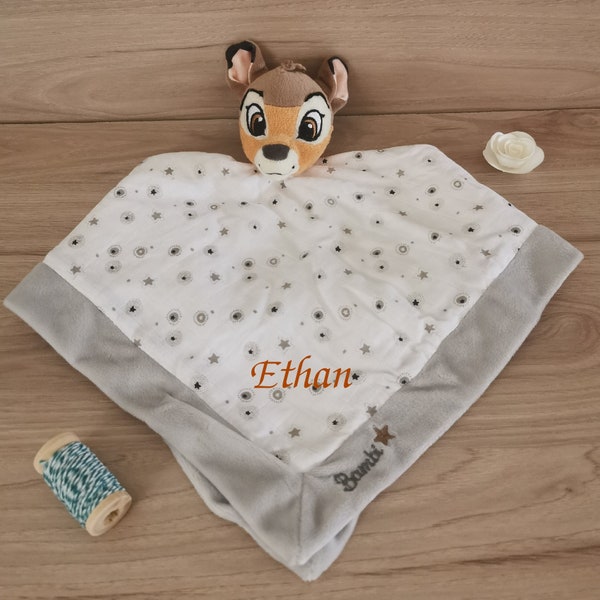 Doudou Bambi en lange Disney à personnaliser