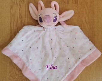 Doudou Stitch / Angel rose en lange Disney à personnaliser