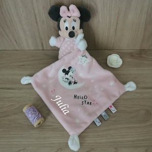 Doudou Minnie rose et gris - Disney