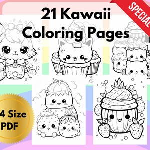 Kawaii Coloring | Coloring Pages |Cute Coloring Pages |Coloring Books for Kids |Coloring Book| Kawaii Coloring Books |Home Activity for Kids