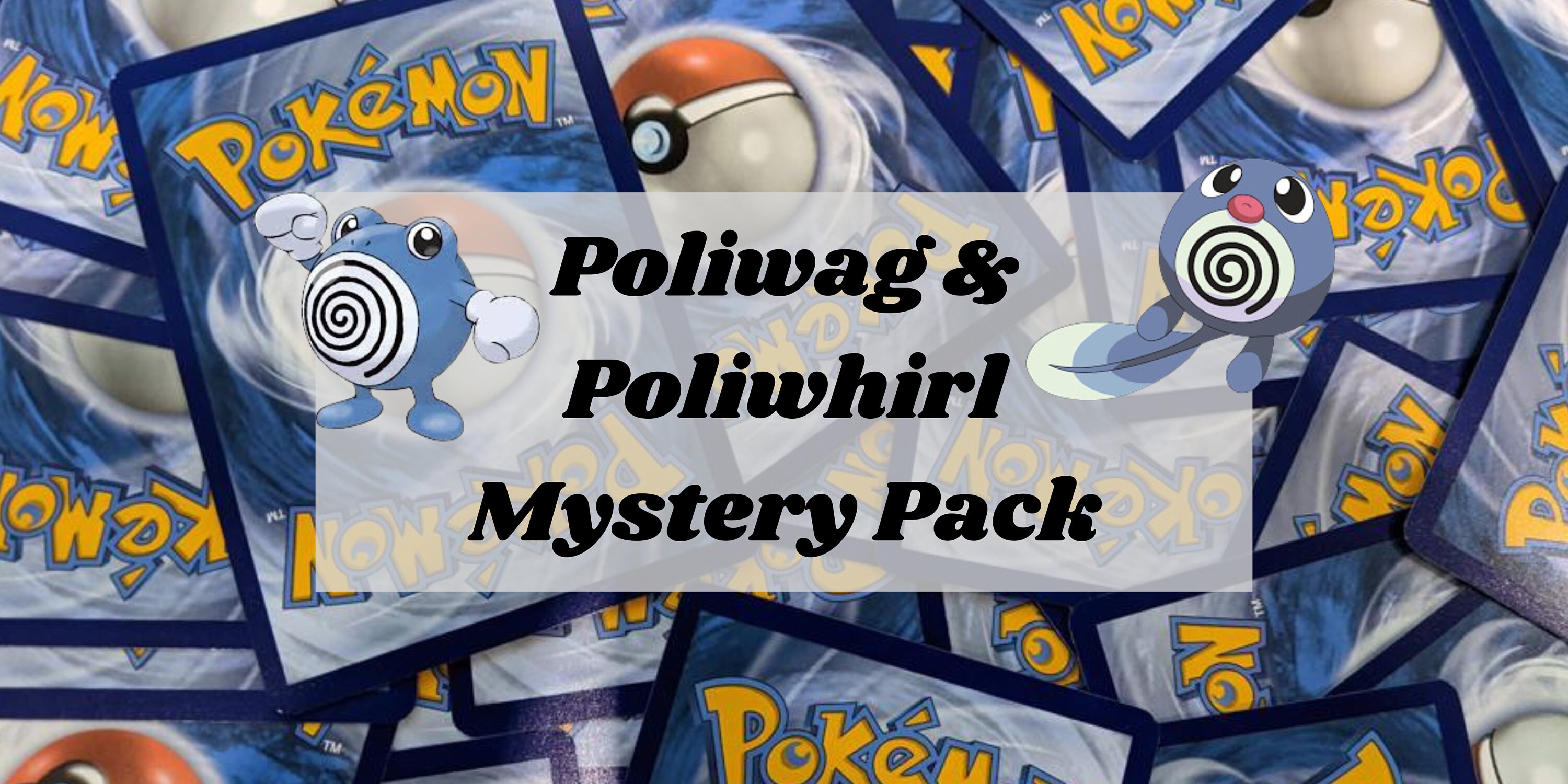 Poliwag and Poliwhirl Pokmon Mystery Pack - Etsy UK