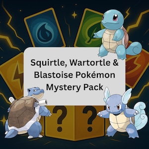 Pack mystère Pokémon Carapuce, Tortue de guerre et Explosion
