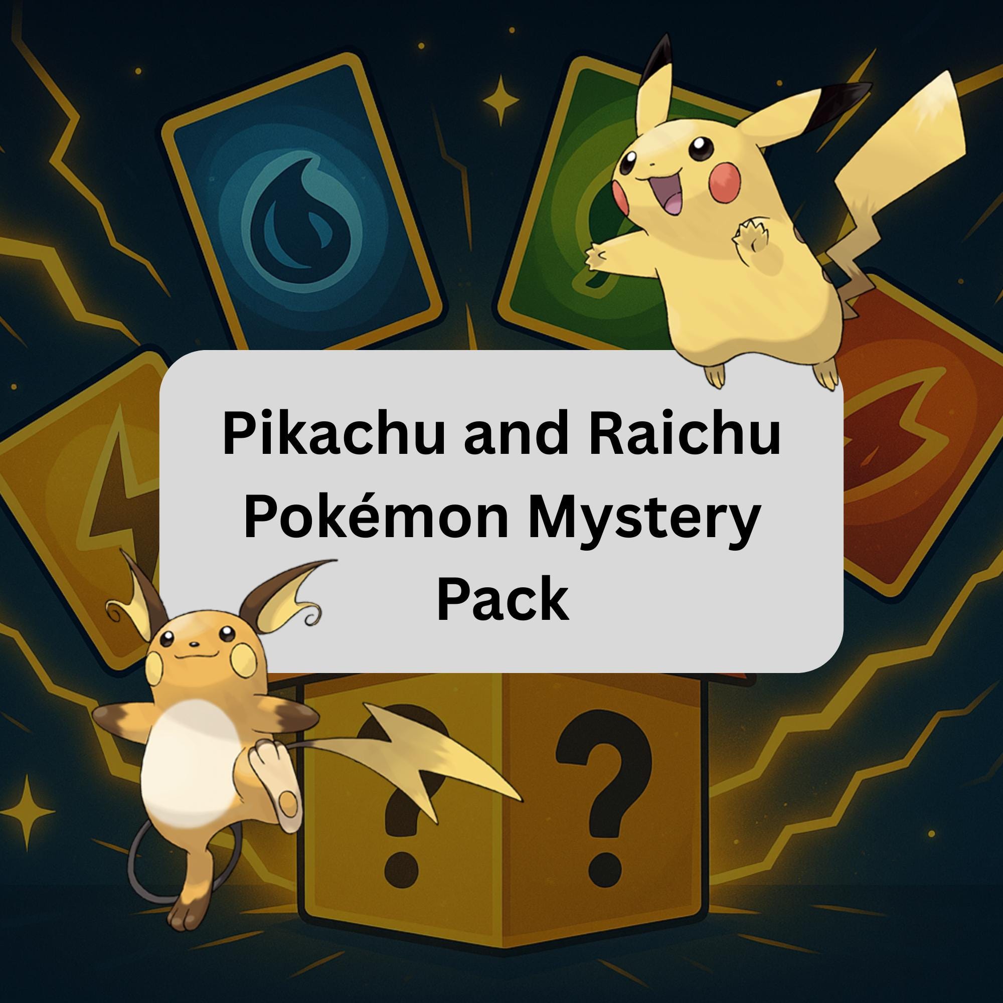 Pikachu Raichu Pokémon Mystery Pack