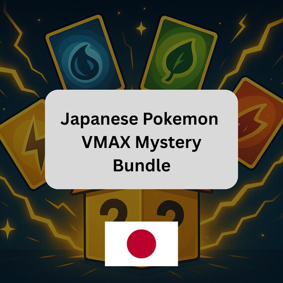 Japanese Pokemon VMAX Mystery Bundle - Guaranteed VMAX Card! - Etsy