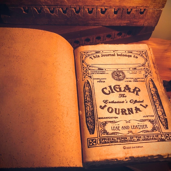 Leather Cigar Journal, Cigar Gift, Unique Cigar Gift, Cigar Lovers, Cigar, Cigar Journal