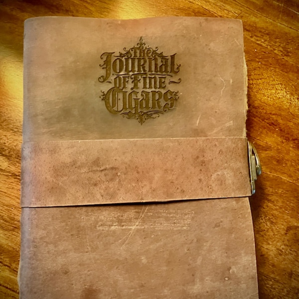 Cigar Journal, Handcrafted Cigar gift, Leather Cigar Journal, Cigar Gift, Unique Cigar Gift, Cigar Lovers, Cigar,  Cigar Journal