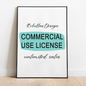 Commercial use license up to 500 sales of products with my desings