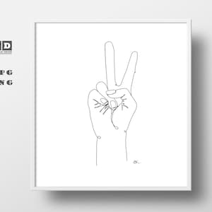 Digital Print Download peace sign Art Wall Art Poster Room Decor  Teen Room Bedroom Musical Decor Art PNG JPG