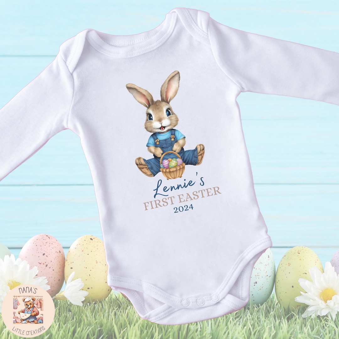 My First Easter Baby Vest, Babys First Easter Outfit, My 1st Easter