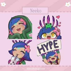 Neeko Hype Hydrate Cozy Happy Twitch Discord Emote League Of Legends