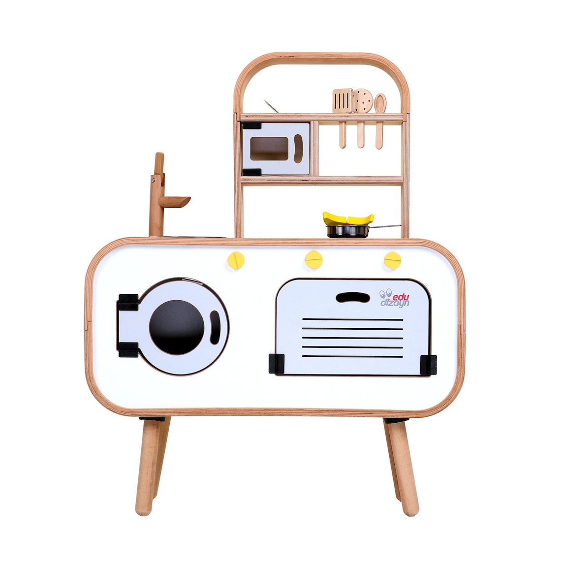 Wooden Pretend Play Kitchen Set for Kids Toddlers With Etsy