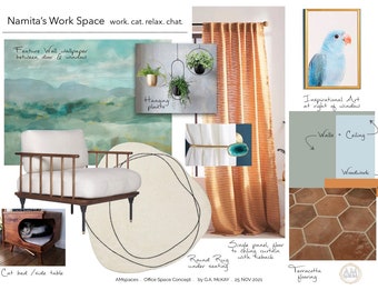 Paquete de guía de diseño de interiores con visita domiciliaria.  Home Walk & Talk virtual o en persona