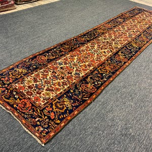 Antique Malayer Rug 3&#39;6 X 14&#39;6 Ft, Persian Rug, Farmhouse Rug, Tribal Rug, Runner Rug, Area Rug, Vintage Rug - Caucasian rug - Antique Rug