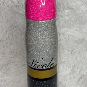 Lipstick-Shaped Thermos with Glitter – Hot & Cold Drink Tumbler