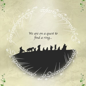 Lord of the rings wedding invitation template printable image 6