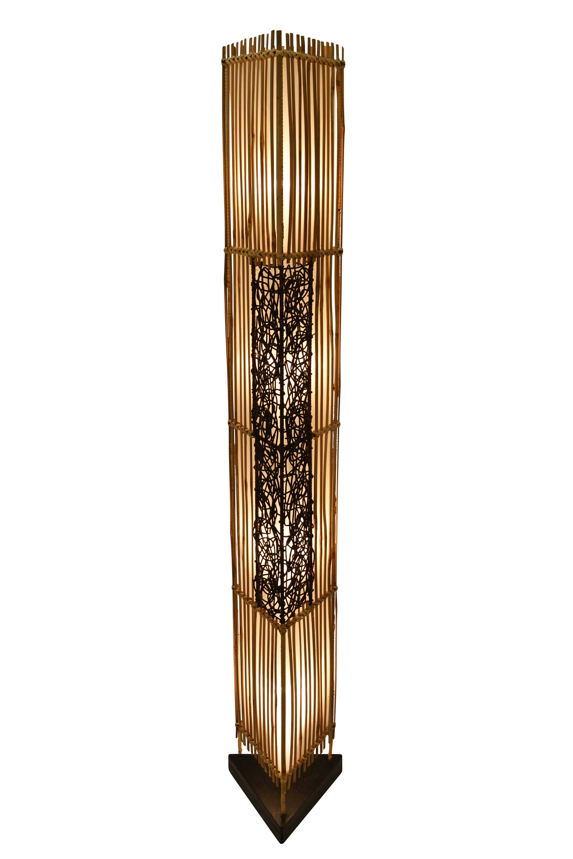 Bamboo floor lantern online
