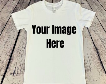 3001 Bella + Canvas T-Shirt Mockup, Weiße Hemdfarbe