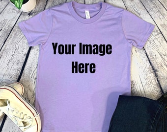 Dark Lavender Bella Canvas 3001 Mockup Bella and Canvas T-shirt 3001 ...